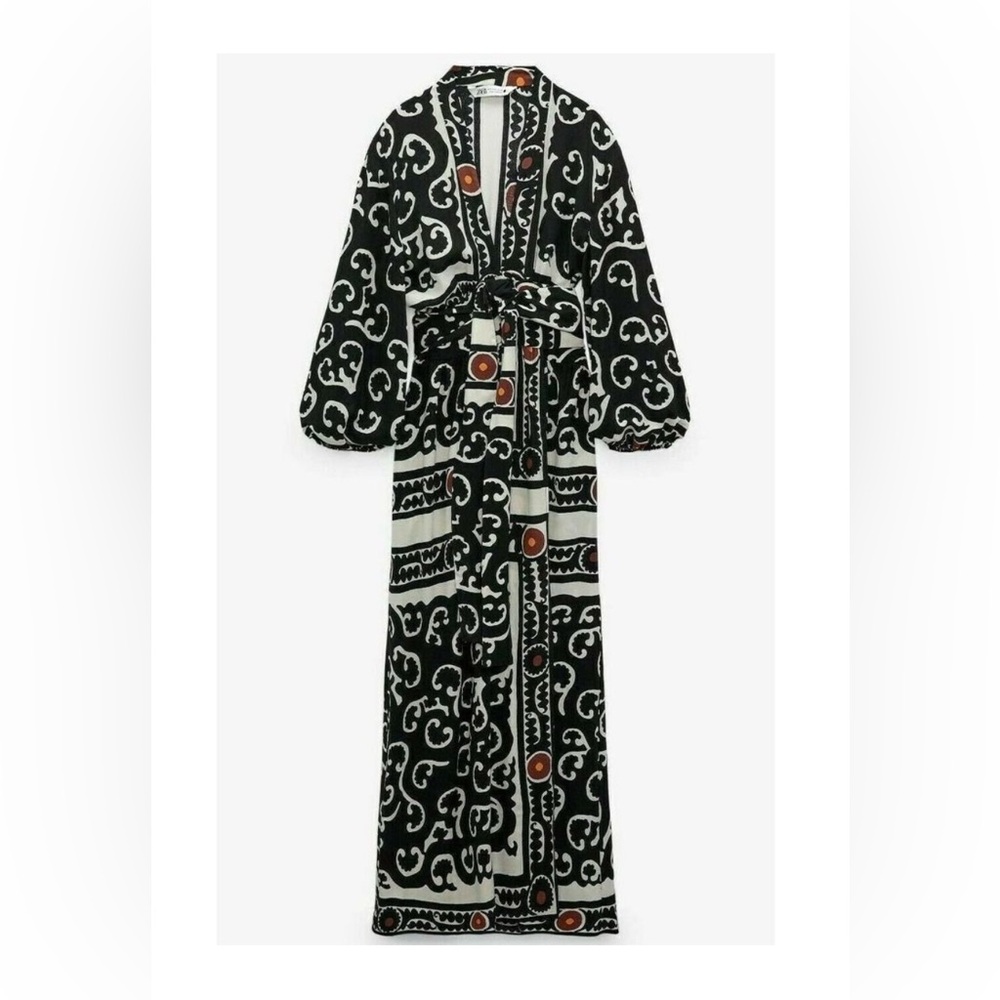 ZARA PRINTED WRAP DRESS**offers welcome** - Picture 2 of 7